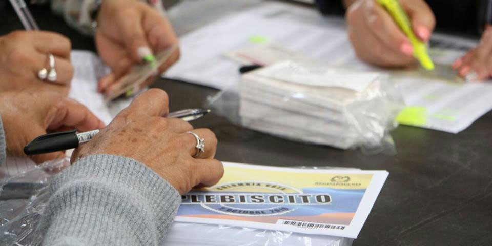 Cundinamarca inicia en paz la votación del plebiscito



