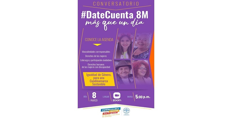  imagen: Conversatorio “#DateCuenta 8M más que un día”