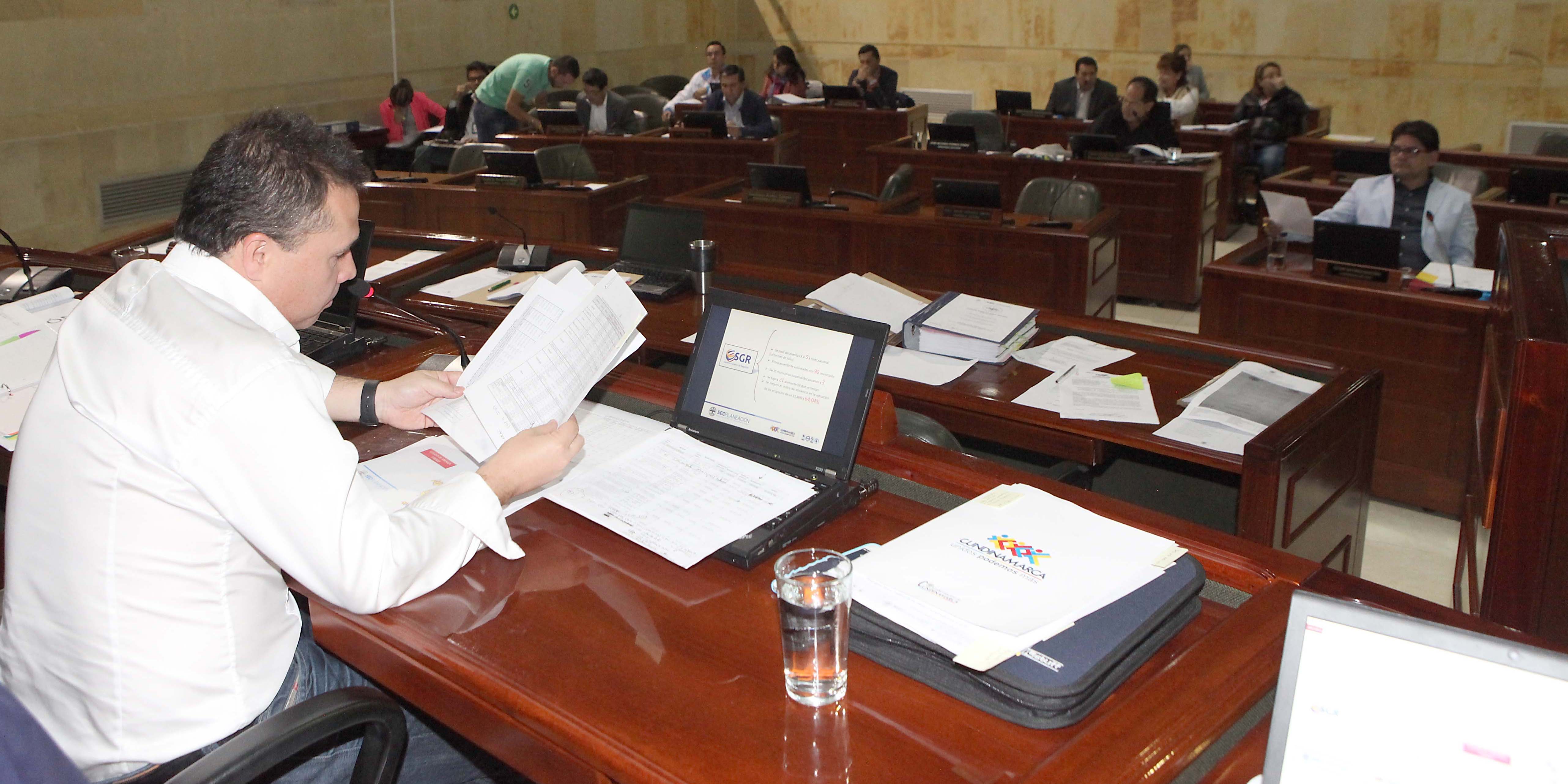 Asamblea de Cundinamarca realiza control político a entidades departamentales de los niveles central y descentralizado

