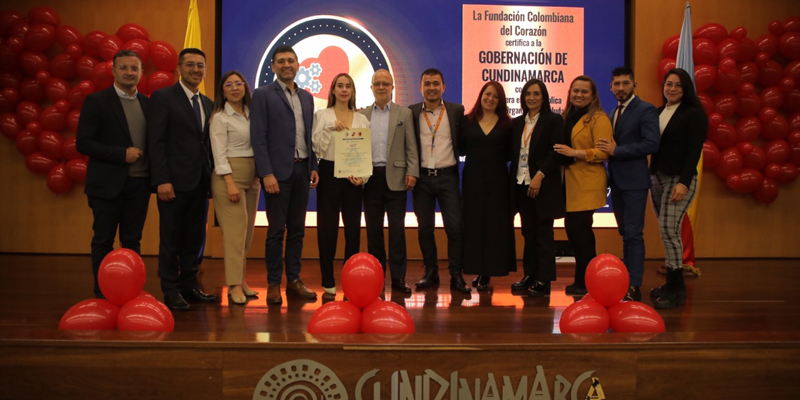 Gobernación de Cundinamarca, primera entidad pública certificada como Organización Saludable