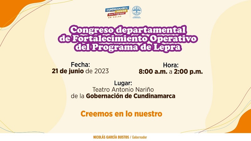 Imagen: Congreso Departamental para el Fortalecimiento Operativo del Programa de Lepra