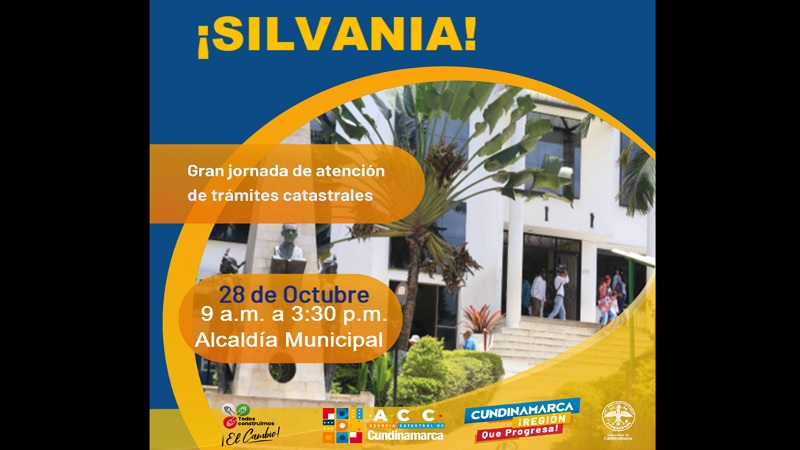 Imagen: ¡28 de octubre en Silvania, jornada de atención! 