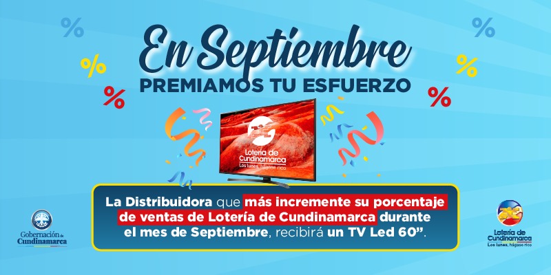 ¡Vender lotería en septiembre, sí paga!


