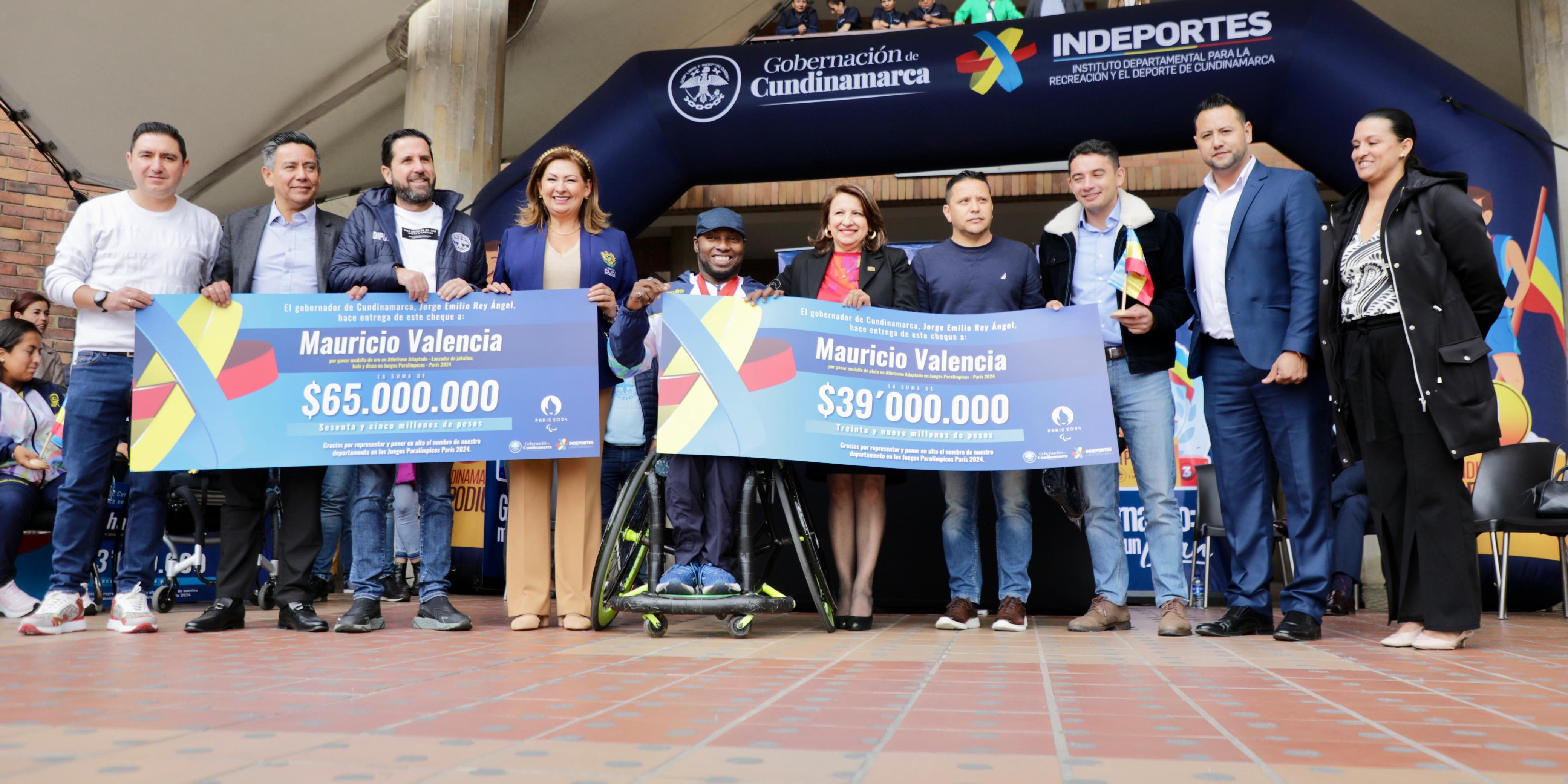 Cundinamarca rindió homenaje a los deportistas que brillaron en los Juegos Paralímpicos de París 2024