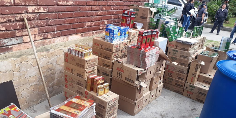 Más de 10.000 productos de licor adulterado o de contrabando aprehendió la Gobernación de Cundinamarca

