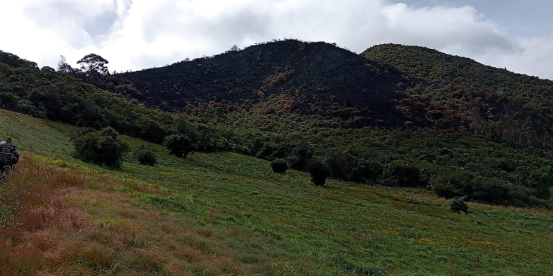 La Gobernación de Cundinamarca continúa liderando esfuerzos para extinguir el incendio en Soacha





